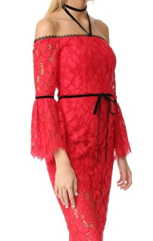 画像3: 【ドラマ使用】Alexis アレクシス　Odette Dress　レッド (3)