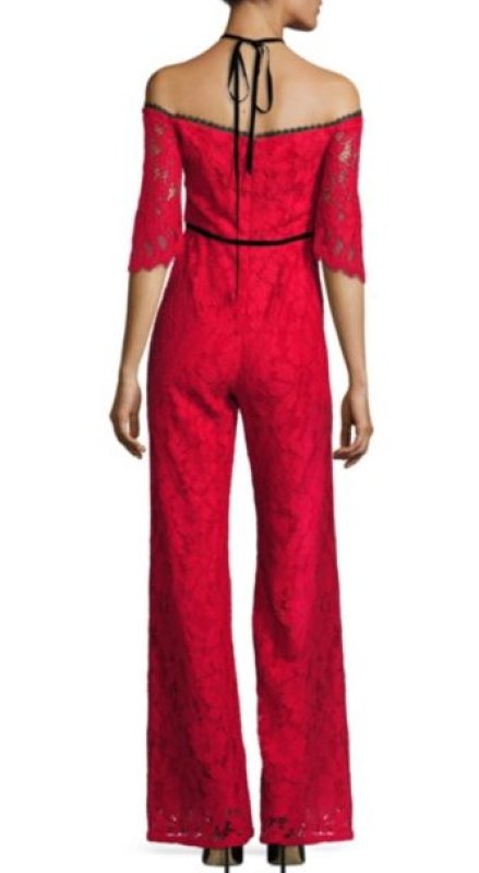 画像3: 【ドラマ使用】Alexis アレクシス　oaquin Off-the-Shoulder Lace Jumpsuit (3)