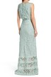 画像2: Tadashi Shoji タダシショージ    Lace Banded-Waist Gown　ブルー系　 (2)