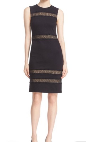 画像1: Alice + Olivia アリスアンドオリビア　Kerrie Lace Panel Dress (1)