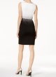 画像2: 【ドラマ使用】Calvin Klein カルバンクライン 　 Embellished Contrast Sheath Dress (2)