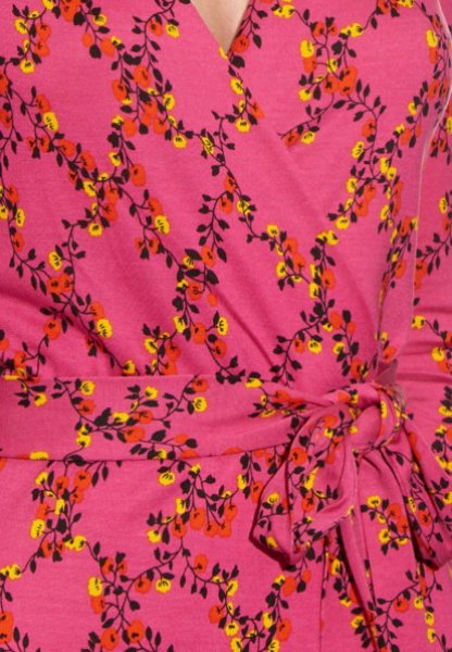 画像3: 即発!Diane von Furstenberg ダイアンフォンファステンバーグ New Julian Two wrap dress Shalamar Trellis Pink  51301 (3)