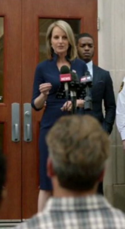 画像4: 【ドラマ使用】Black Halo  Madeline Tie-Waist Sheath  ネイビー系 (4)