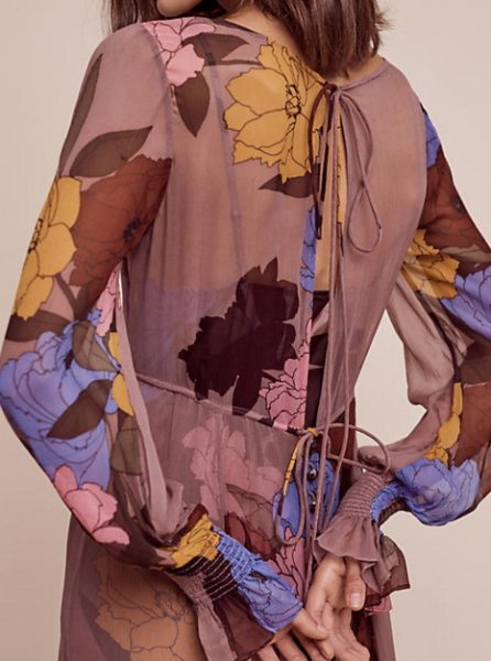 画像2: Tracy Reese トレイシーリース Flounced Maxi Dress (2)