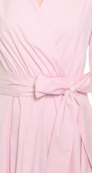 画像4: Milly ミリー   プリーツフェイクラップドレス　 ピンク系 (4)