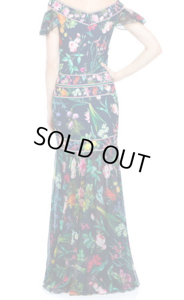 画像2: 再販売【アンミカさんご着用】Tadashi Shoji タダシショージ　 RENEE GOWN　ネイビー (2)