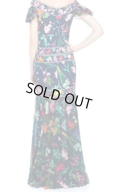 画像2: 再販売【アンミカさんご着用】Tadashi Shoji タダシショージ　 RENEE GOWN　ネイビー (2)