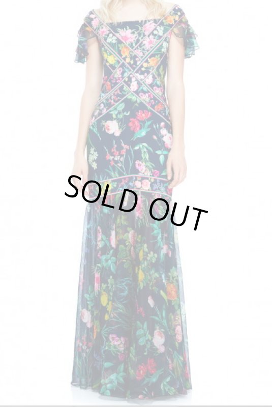 画像1: 再販売【アンミカさんご着用】Tadashi Shoji タダシショージ　 RENEE GOWN　ネイビー (1)