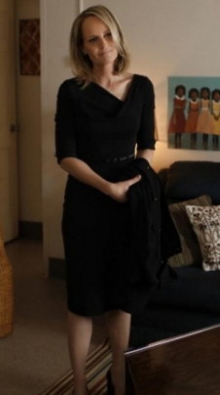 画像4: 【ドラマ多数使用】Black Halo ７分袖Jackie O Dress  ブラック (4)