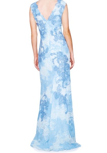 画像2: セール!Tadashi Shoji タダシショージ emma gown ブルー系 (2)
