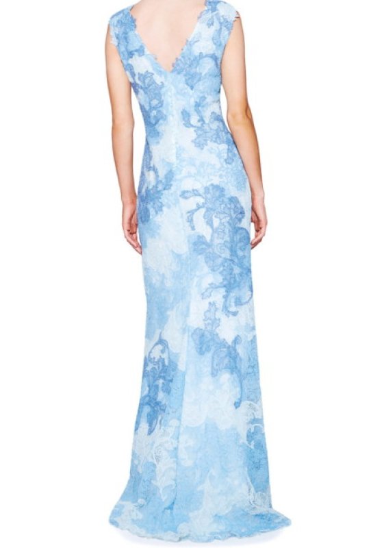 画像2: セール！Tadashi Shoji タダシショージ　emma gown　ブルー系 (2)