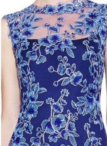 画像3: Tadashi Shoji タダシショージ   Blue Shunkoo Gown ブルー系、ネイビー系 (3)