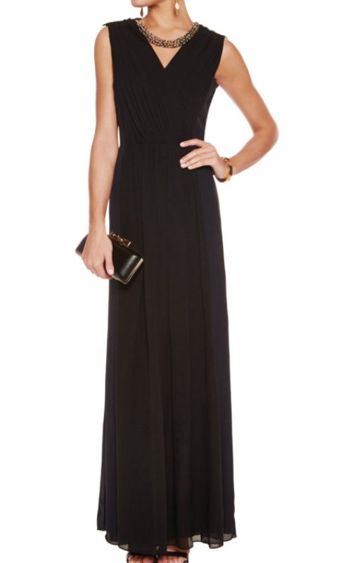 画像2: Tory Burch トリーバーチ　Meryl Pleated Silk Gown (2)