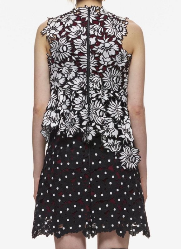 画像2: 1点のみ即発！【上戸彩さんご着用】Self Portrait　セルフポートレイト　 millie layered ドレス  08261 (2)