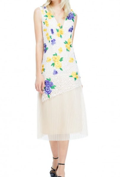 画像2: Tadashi Shoji タダシショージ ODELIA TEA-LENGTH DRESS (2)