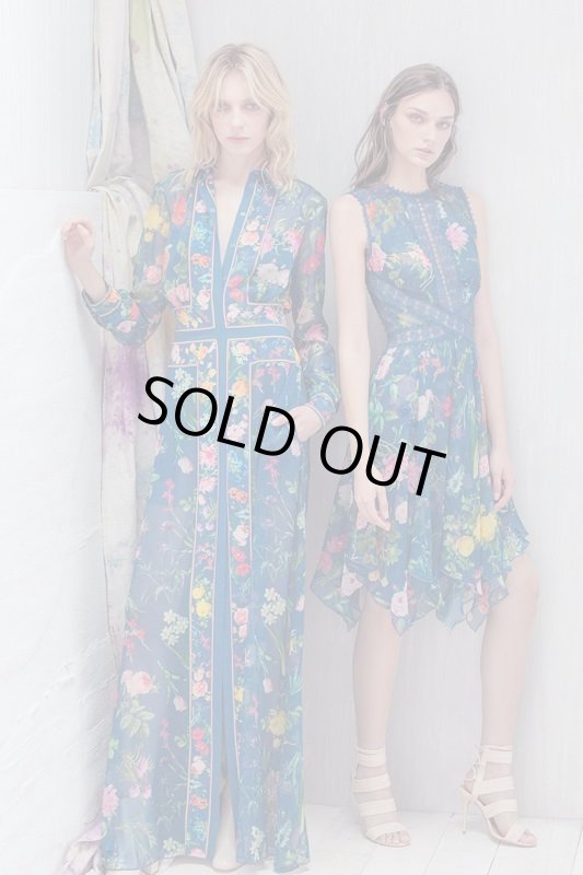 画像4: 【Jiang Xin愛用】Tadashi Shoji タダシショージ　YVETTE GOWN ブルー (4)