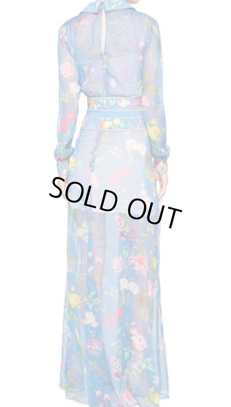 画像2: 【Jiang Xin愛用】Tadashi Shoji タダシショージ　YVETTE GOWN ブルー (2)