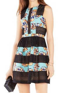 ドラマ使用】BCBGMAXAZRIA Maren ベルベットホルタードレス