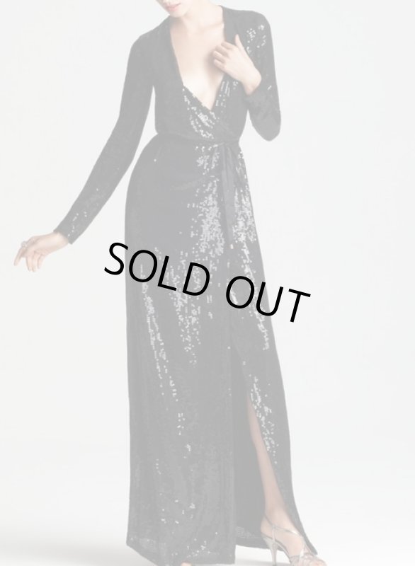 画像2: 【コートニーカーダシアン愛用】Diane von Furstenberg ダイアンフォンファステンバーグ　Ariel スパンコールマキシドレス (2)