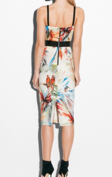 画像3: 再販売!ドラマ【リベンジ使用】Milly ミリー Tropical Print Bustier Dress (3)