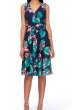 画像1: 【Kathie Lee Gifford着用】Tahari by ASL  Palm Fit & Flare Dress (1)