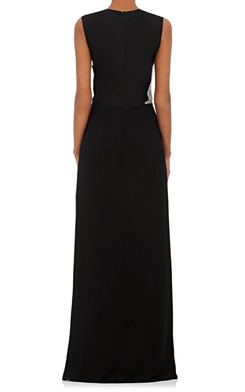 画像3: 3.1 Phillip Lim　 Pleats Lace Inserts Gathered Bodice Gown (3)