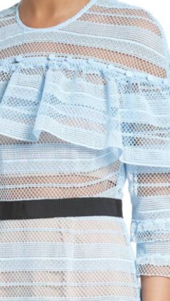 画像4: 【ジェナディーワン愛用】Self Portrait セルフポートレート Grid Guipure Dress (4)