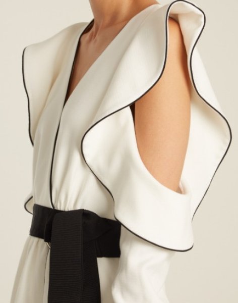 画像5: 【イヴァンカトランプ、Catt Sadler着用】Self Portrait セルフポートレイト コールドショルダーアシンメトリックドレス (5)