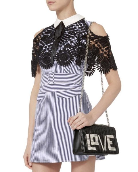 画像7: 【ドラマ使用】Self Portrait セルフポートレート レースケープミニドレス (7)