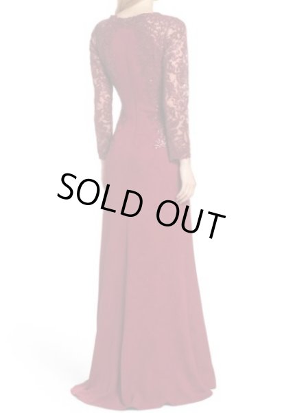 画像2: Tadashi Shoji  タダシショージ Sequin Embellished Crepe Gown  レッド系 (2)
