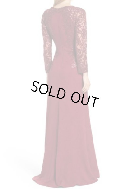 画像2: Tadashi Shoji  タダシショージ　Sequin Embellished Crepe Gown　 レッド系 (2)