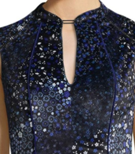 画像2: 【Amy Robach 着用】Elie Tahari エリータハリ Arabella Sleeveless Piped Sheath Dress (2)
