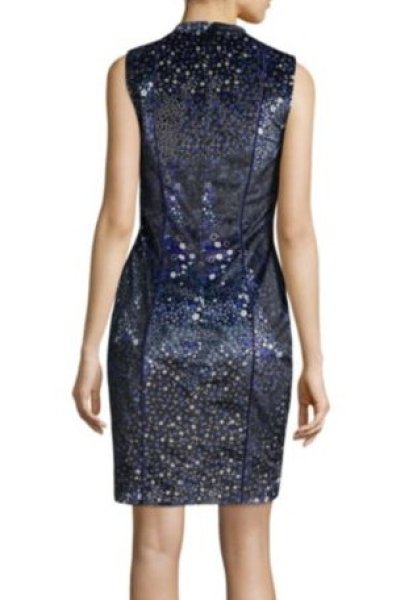 画像3: 【Amy Robach 着用】Elie Tahari エリータハリ Arabella Sleeveless Piped Sheath Dress (3)