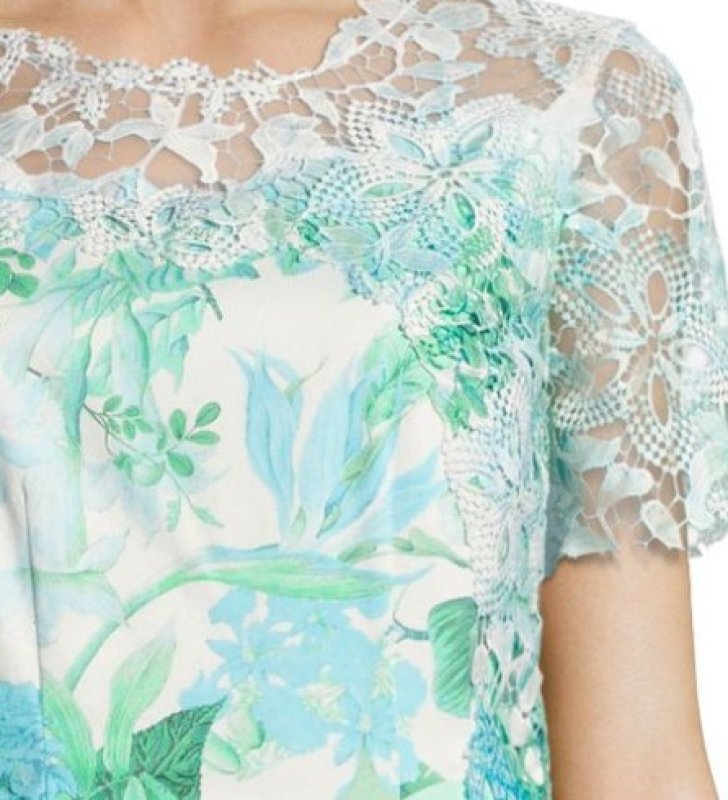 画像2: 【Wendy Williams着用】Elie Tahari エリータハリ　Laced Organdy Mini Dress (2)