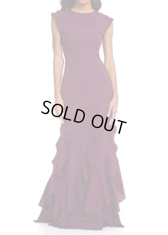 画像2: 【綺咲愛里さん、大林素子さん、美馬寛子さんに提供】Tadashi Shoji  タダシショージ　ラッフルマーメイド gown (2)