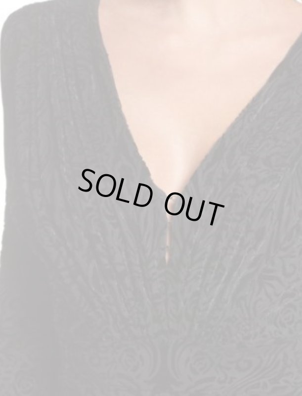 画像3: Tadashi Shoji  タダシショージ　Plunge Burnout Gown　ブラック (3)