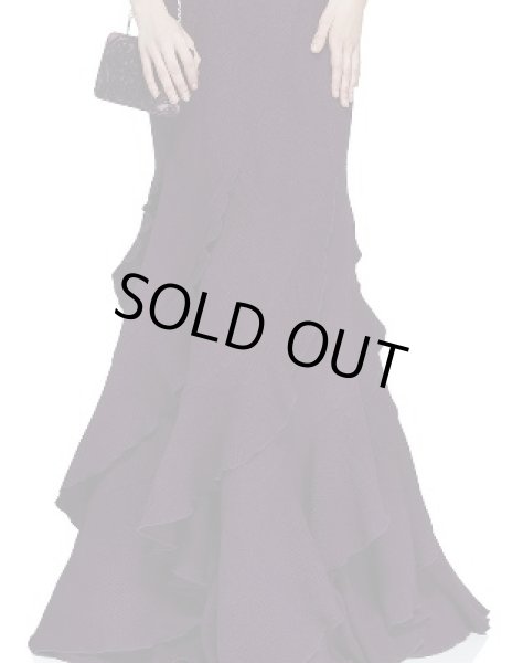画像4: 【綺咲愛里さん、大林素子さん、美馬寛子さんに提供】Tadashi Shoji  タダシショージ　ラッフルマーメイド gown (4)
