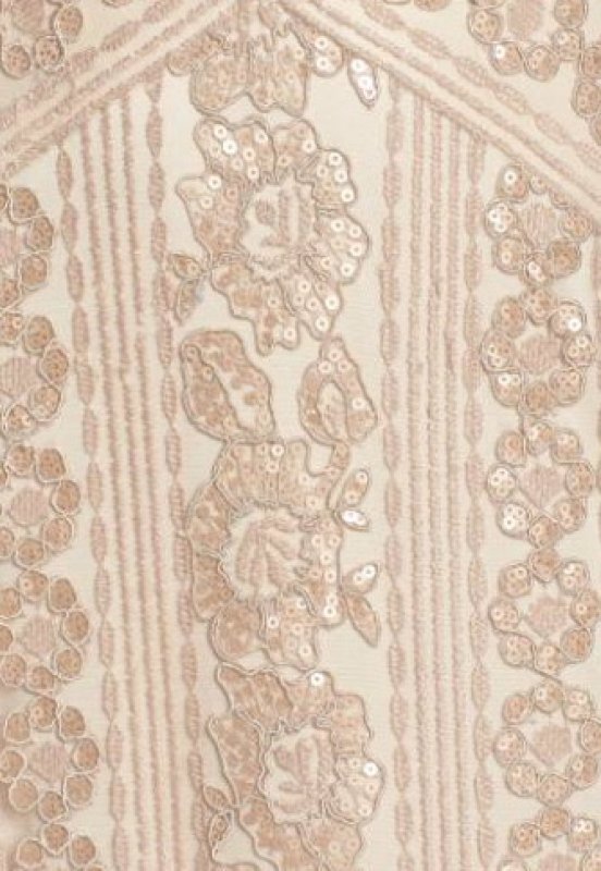 画像5: サイズ追加！【米倉涼子さんご着用】Tadashi Shoji  タダシショージ　Sequined Lace Gown ベージュ系 (5)