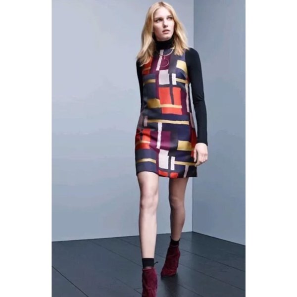 画像3: Alice + Olivia アリスアンドオリビア Clyde シフトドレス (3)