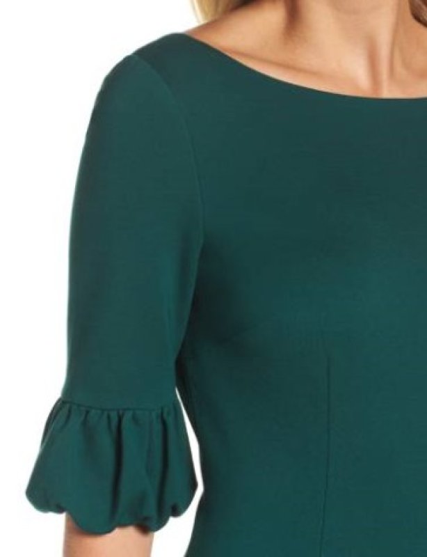 画像3: Adrianna Papell アドリアナパペル ビショップスリーブドレス (3)