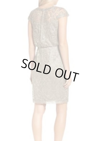 画像2: Tadashi Shoji タダシショージ Embroidered Metallic Blouson Dress (2)
