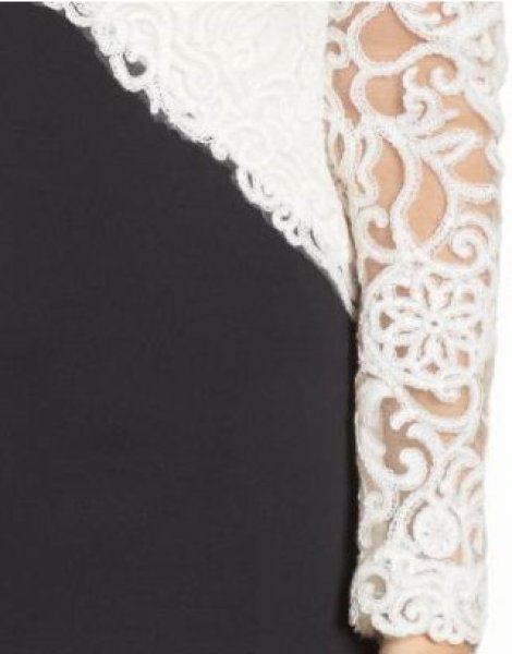画像4: Tadashi Shoji タダシショージ  Soutache Off the Shoulder Sheath Dressブラック  (4)