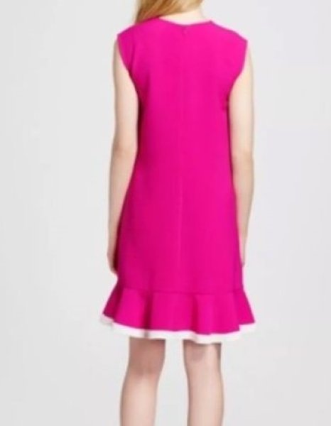 画像2: Victoria Beckham For Target Twill Ruffle Hem Dress  (2)