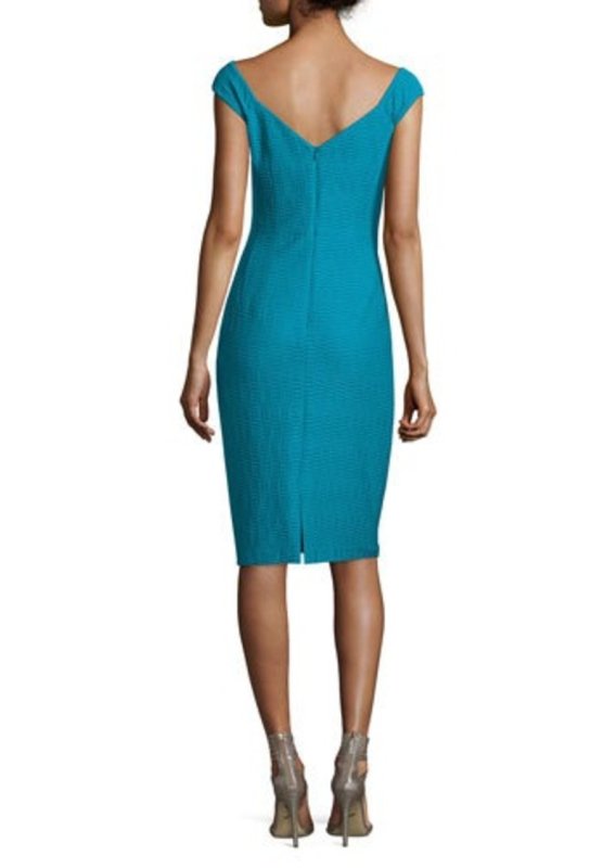 画像2: Nanette Lepore ナネットレポー 　Off-Shoulder V-Neck Textured Sheath Dress (2)