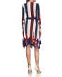 画像2: 【Wendy Williams着用】BCBGMAXAZRIA   Isabella Striped Wrap Dress  (2)