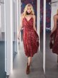 画像1: 【セレブ愛用】Diane von Furstenberg ダイアンフォンファステンバーグ　Brenndah スパンコールドレス (1)