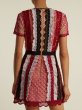 画像2: 【ドラマ使用、Adrienne Houghton 着用】Self Portrait　セルフポートレート　Panelled Bellis Lace Trim Mini Dress  (2)