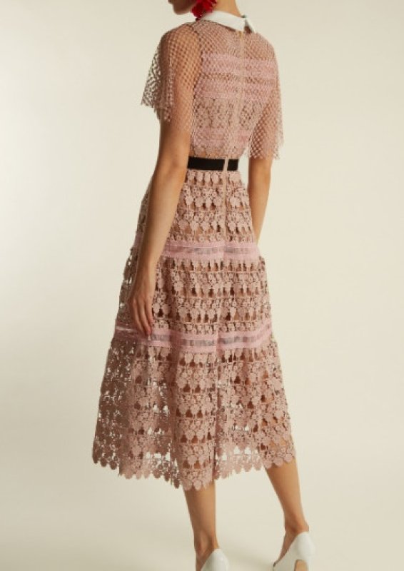 画像3: 【白石聖さんに衣装提供、ピッパミドルトンさんご愛用】Self Portrait　セルフポートレート　Floral-vine lace dress  20202 (3)