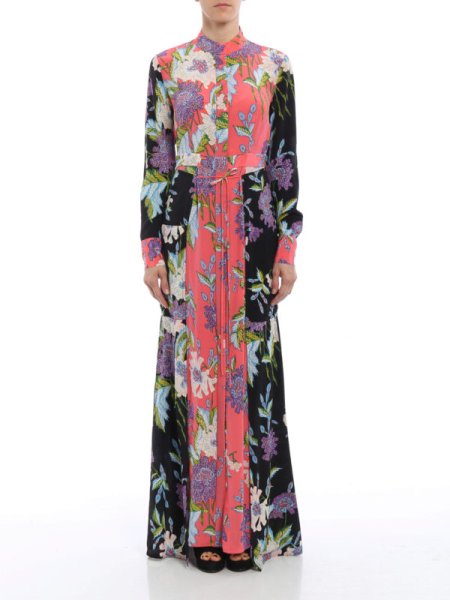 画像3: 【乃木坂46 西野七瀬さん着用】Diane von Furstenberg ダイアンフォンファステンバーグ 花柄コンボマキシシャツドレス (3)