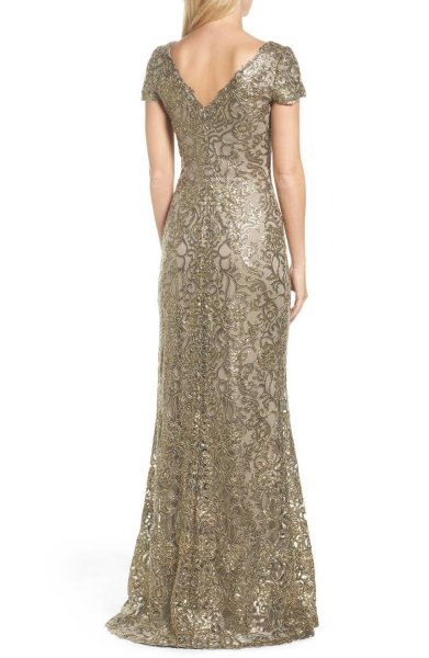 画像2: Tadashi Shoji タダシショージ Corded Lace Gown (2)
